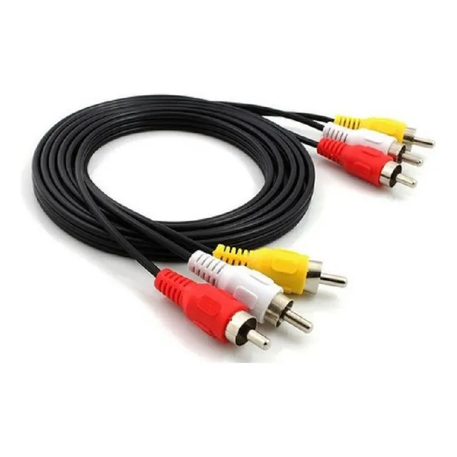 Cable 3 Rca A Rca Macho/macho  Audio Y Video