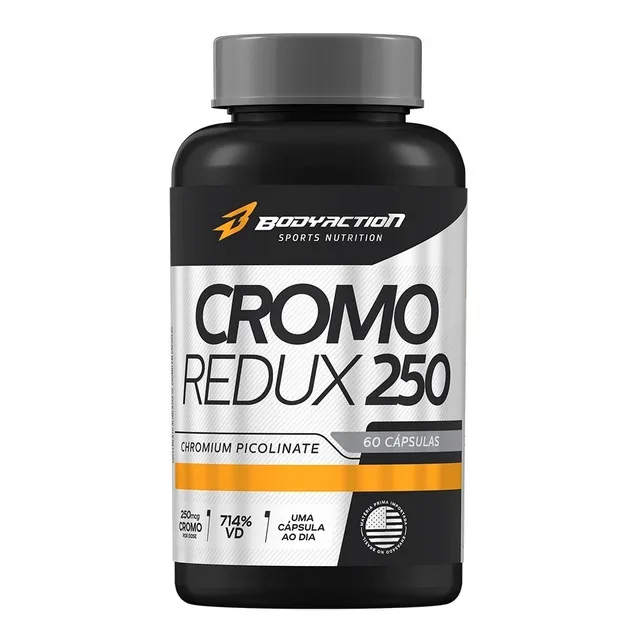 Picolinato De Cromo Redux 250mg 60 Capsulas Bodyaction