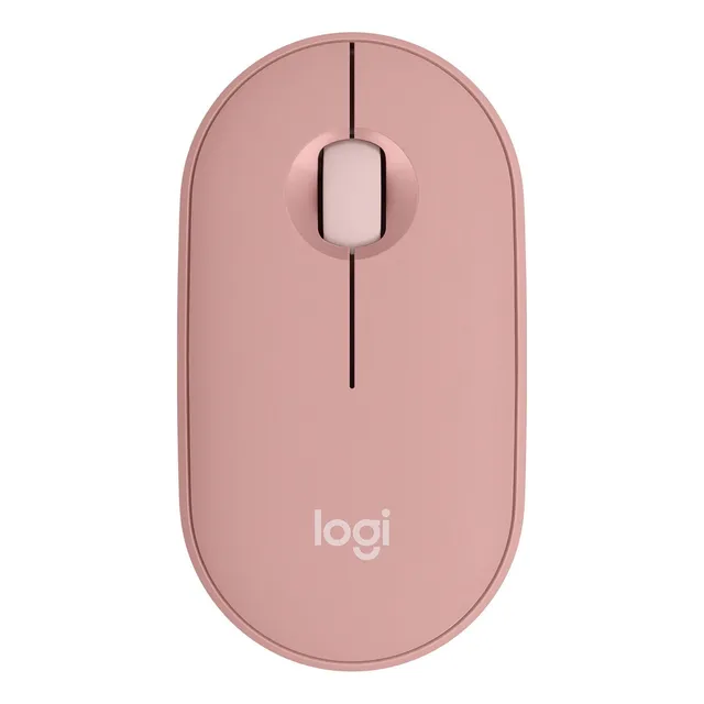 Mouse Inalambrico Logitech Pebble M350s Bluetooth Rosa