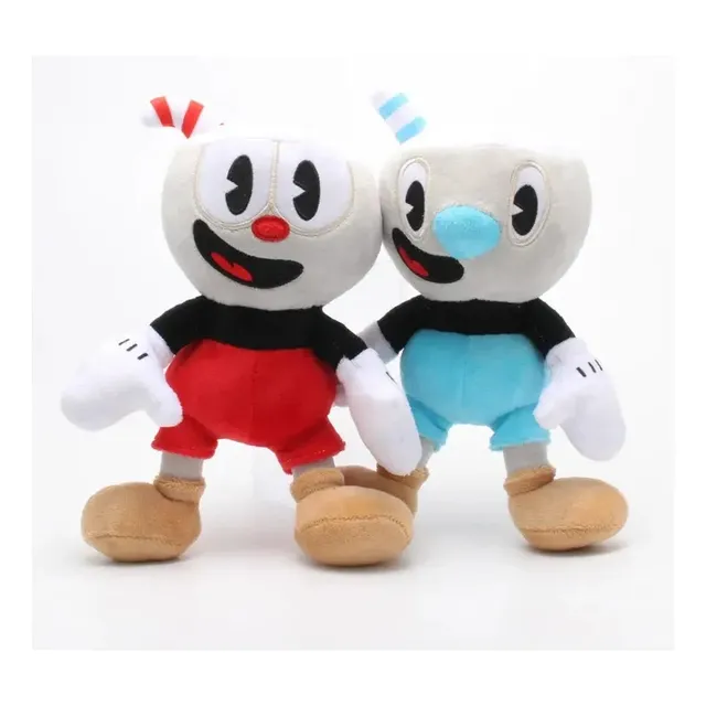 Juego De 2 Muñecos Y Taza De Peluche Cuphead And Mugman, 25 