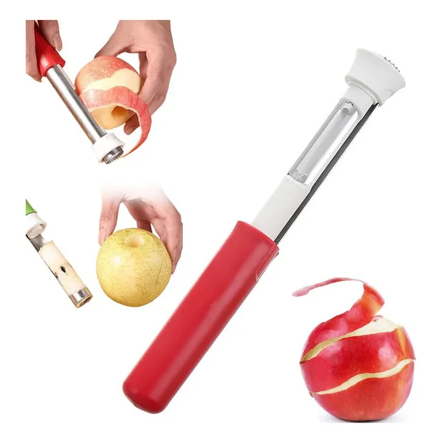 Descascador E Cortador De Maçã 2 Em 1, Descaroçamento Frutas