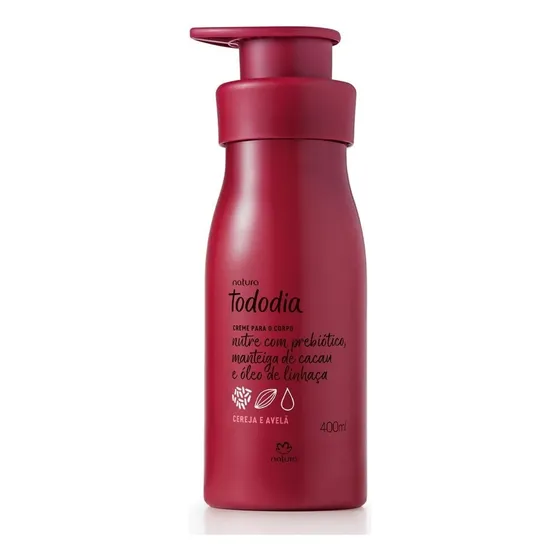 Creme Hidratante Corporal Cereja e Avelã 400ml Natura Tododia