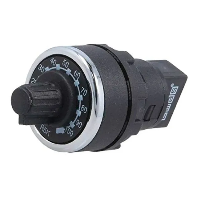 Potenciometro 22mm 5k Ohms 1.5 Watts Con Perilla Bpr05k 