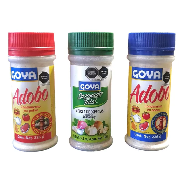 Kit Sazonadores Goya Total Adobo Con Y Sin Pimienta