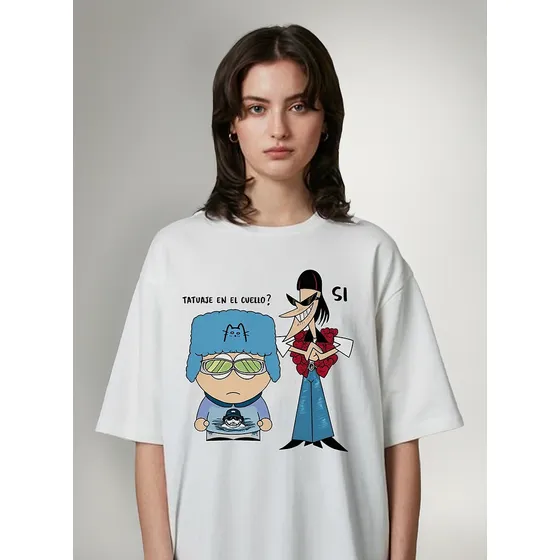 Remera Unisex Catriel Paco Amoroso Unica Tatuaje En Cuello