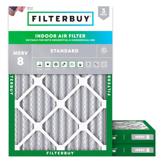 Filtro De Aire Merv 8 19x21x2 Pulgadas, Paquete De 3 Filtro De Aire Merv 8 19x21x2 Pulgadas, Paquete De 3