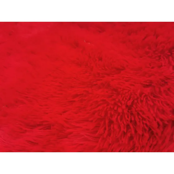 Alfombra Roja Peluda 2 X 3 Mtrs