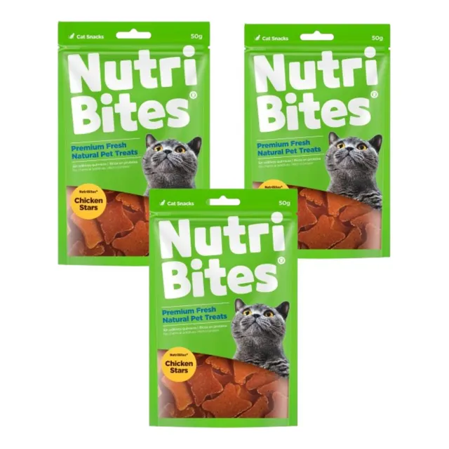 Snack Para Gatos Nutribites® Salmon Strips X3 Unidades
