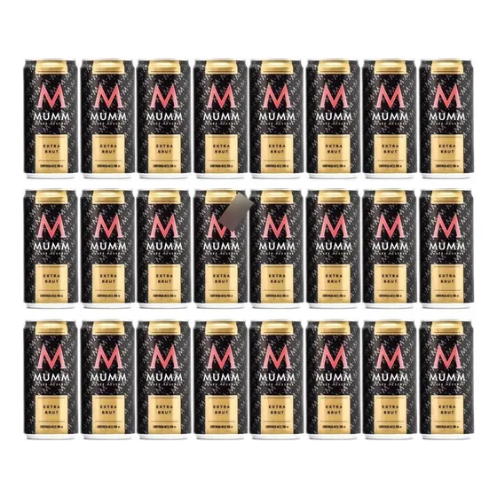 Champagne Mumm Cuvee Extra Brut Lata Espumante - Pack X24