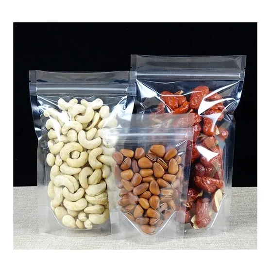 150 Bolsas Doypack Trasparente 12x20x4 Cm Cierre Hermético 