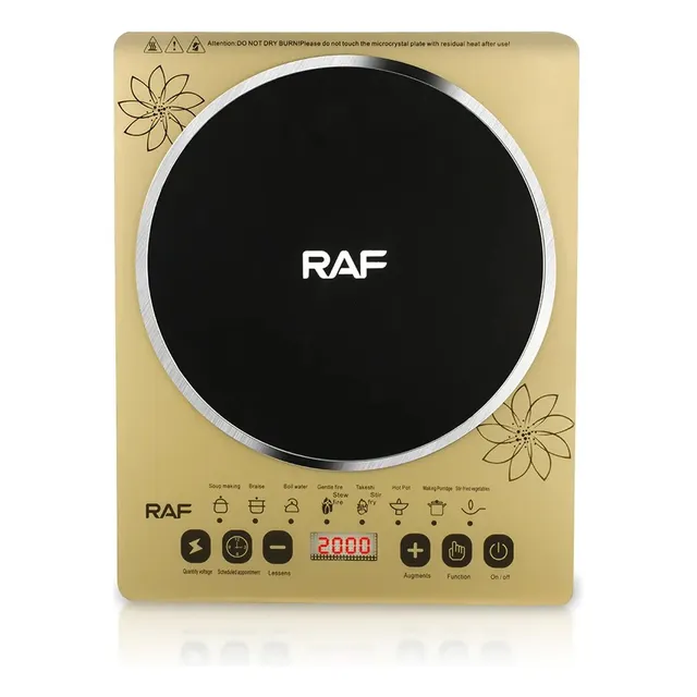 Anafe Electrico Panel Digital Con Hornalla En Cerámica Raf