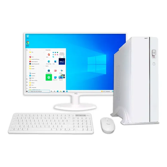 Computador Pc Slim Intel I5 8gb Ram Ssd 240gb Tela 21.5 Wifi