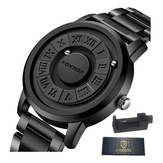 Nuevo Reloj Magnético De Cuarzo De Acero Inoxidable Foxbox Nuevo Reloj Magnético De Cuarzo De Acero Inoxidable Foxbox