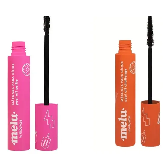Kit Com 2 Máscara Rímel Para Cílios Peel Off Melu