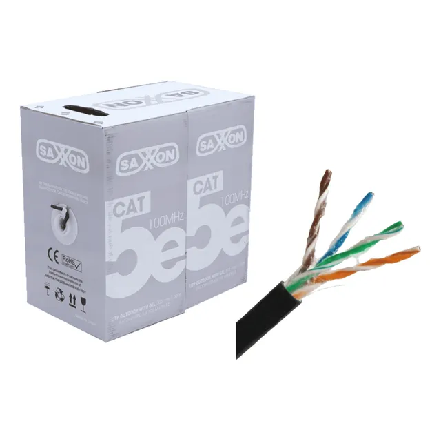 Cable Utp Cat5e 100% Cobre 305m Exterior Con Gel Outpcat5egc