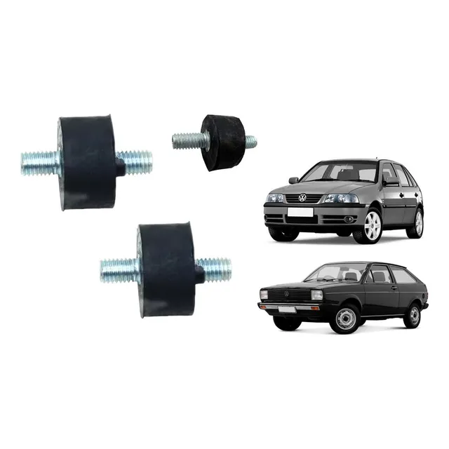3 Coxim Do Suporte Radiador Vw Gol Saveiro Parati G3 Power