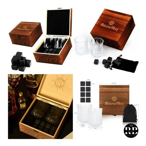 Juego De 2 Vasos De Whisky Bourbon Para Hombres 