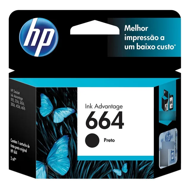 Cartucho Hp 664 Negro - Bgreat