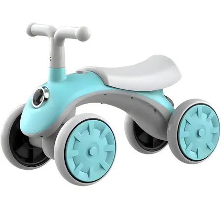 Bicicleta De Equilíbrio Scooter Kidino Motinha Sem Pedal Com Farol Azul