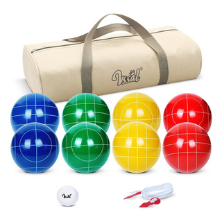 Set De 8 Bochas Vssal V205, 100 Mm, Con Bolso Y Pallino Set De 8 Bochas Vssal V205, 100 Mm, Con Bolso Y Pallino
