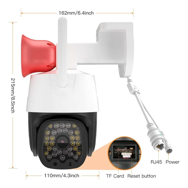Camara De Seguridad Wifi De Exterior 