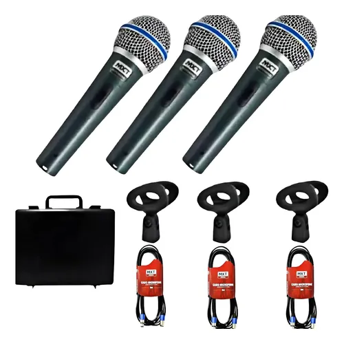 Kit De Microfones Para Bateria Az Áudio Zm57-kit Com Maleta