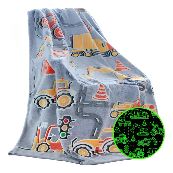 Manta O Cobija Que Brilla En La Oscuridad Para Niños