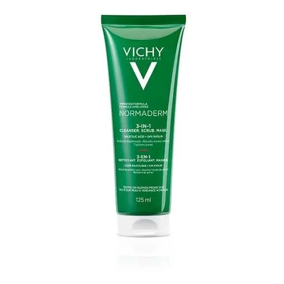Vichy Normaderm 3 En 1 | Exfoliante + Limpiador + Mascarilla
