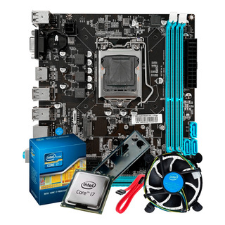 Kit Upgrade Intel I7 3.1 + Placa Mãe Intel H61 C/ Cooler Kit Upgrade Intel I7 3.1 + Placa Mãe Intel H61 C/ Cooler