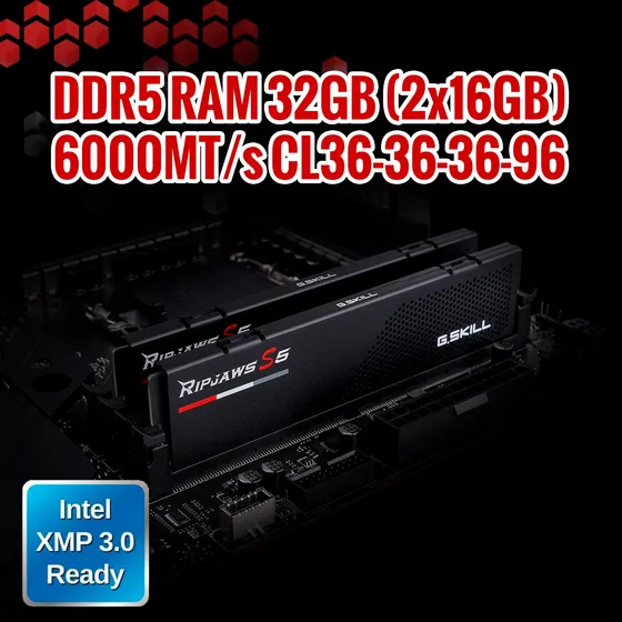 Memorias Ddr5 G.skill Ripjaws S5 32gb(2x16gb) 6000mts Xmp3.0