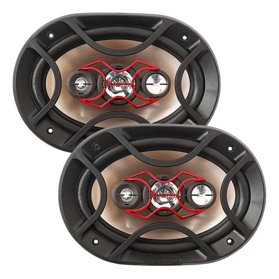 Par Alto Falante Quadriaxial 6x9 Bravox B4x69x 140w Rms
