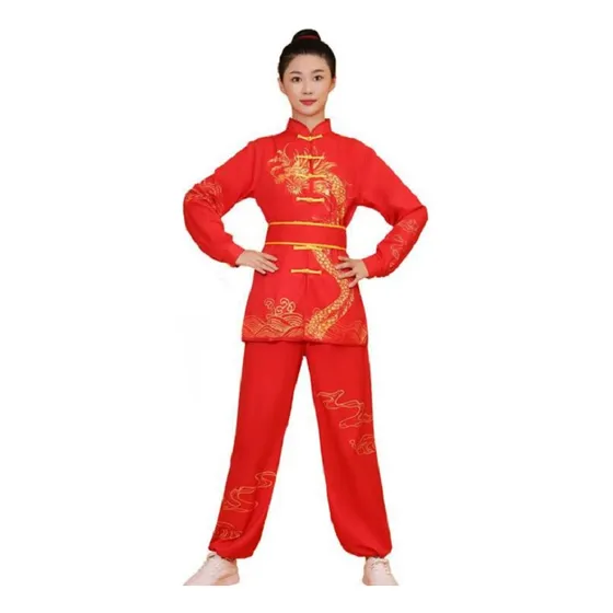 Traje Bordado De Kung-fu Con Diseño De Dragón Para Hombre Y 