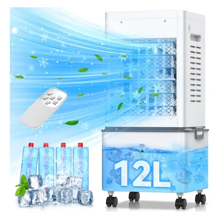 Enfriador De Aire 12l Acondicionado Portátil Ventilador Frio