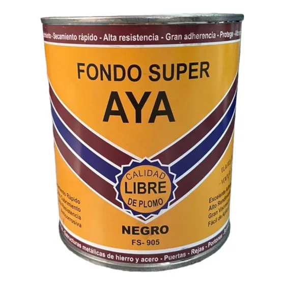 Fondo Anticorrosivo Herreria Negro Y Rojo Galón Marca Aya