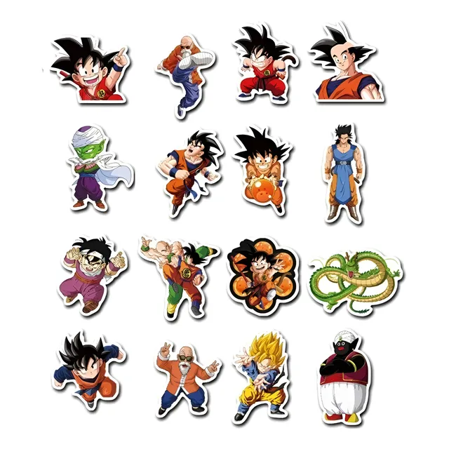 Stickers Calcomanias Dragon Ball Z Pack 25 Unidades