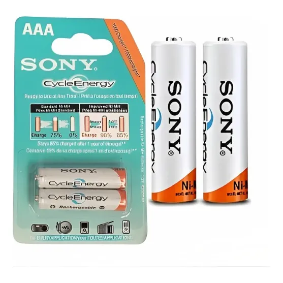 Baterías Recargables Aaa Sony Pack De 2 Pilas/ 4.300 1.2 V