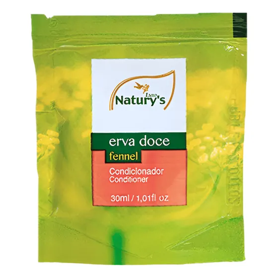 Condicionador - 200 Un Sachê 30 Ml Natury's Luxo Erva Doce..