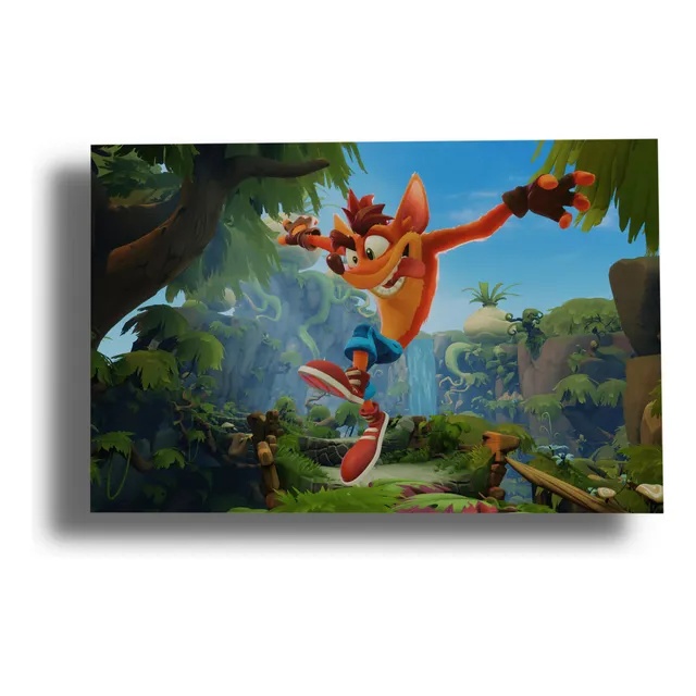 Cuadro Crash Bandicoot 152 30x40 Mdf Memoestampados
