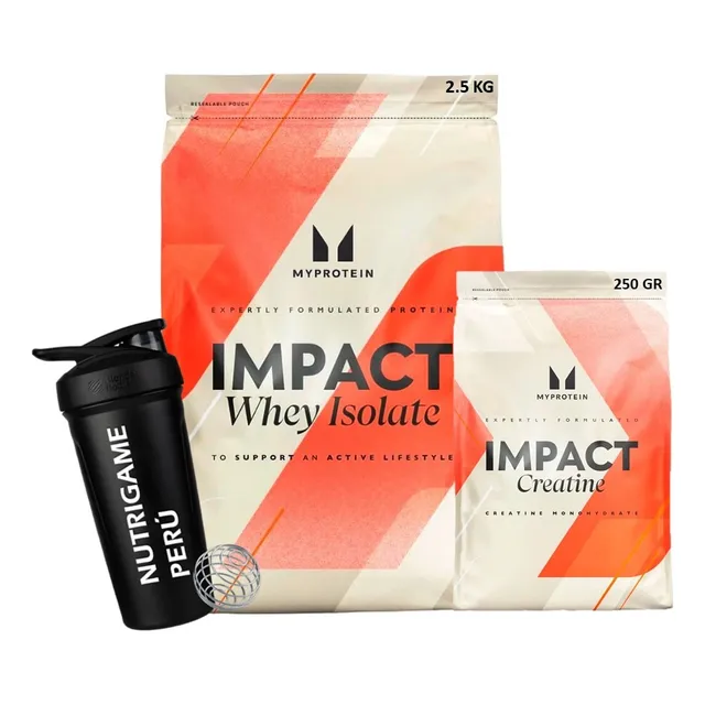 Pack Impact Whey Isolate 2.5kg + Creatina Myprotein 250gr