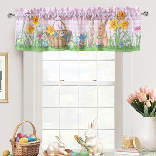 Driftaway Easter Valance Para Ventanas Conejo De Pascua Hue Driftaway Easter Valance Para Ventanas Conejo De Pascua Hue