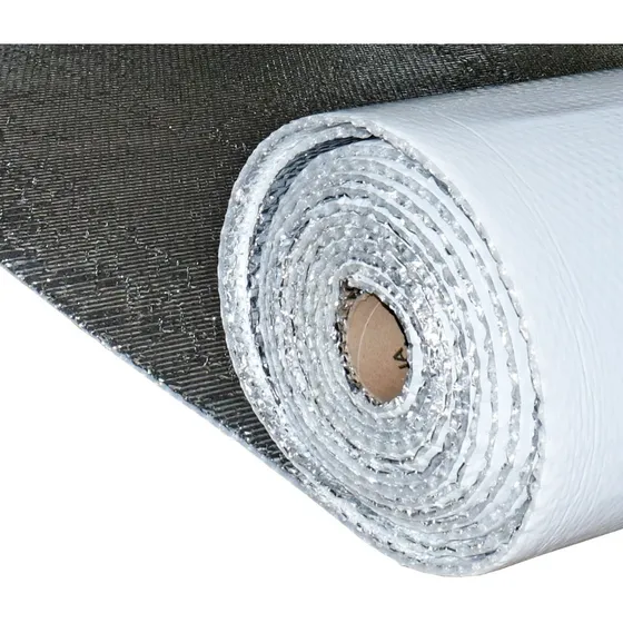Aislante Térmico Reflex Burbuja Plata Blanco 13mts X 1.22mts
