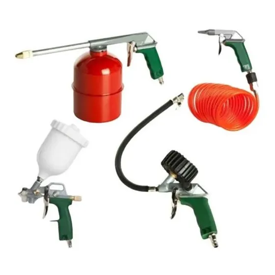 Kit De Pistolas Aire 5 Piezas Multiuso Para Compresor Losqt