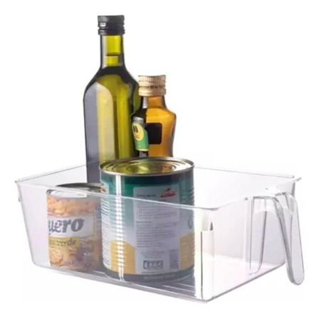 Set X3 Organizadores Alacena Acrílico Con Asa 22x17 Cm Set X3 Organizadores Alacena Acrílico Con Asa 22x17 Cm