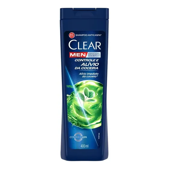 Clear Men Shampoo Anticaspa Controle e Alívio da Coceira 400ml