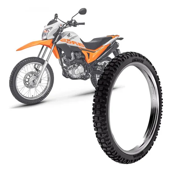Pneu Moto Nxr Bros Rinaldi 90/90-19 52p Dianteiro Rt36