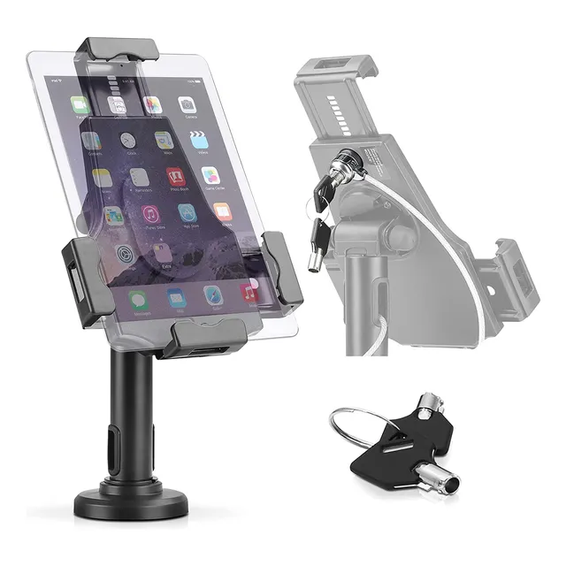 Soporte Antirrobo Para Tablet 7.9  A 10.1  Negro, Ajustable