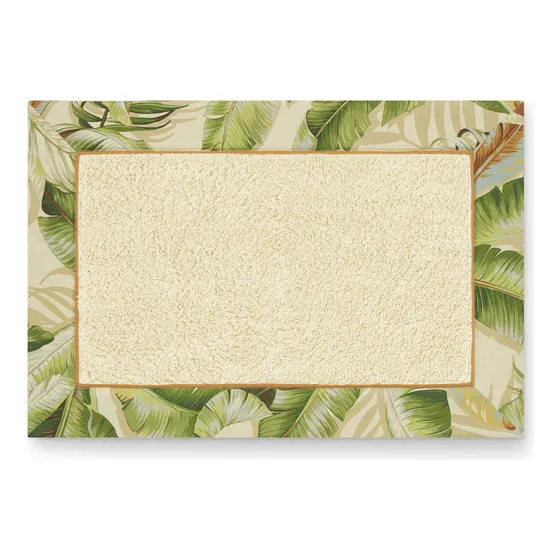 Alfombra Baño Tapete Algodon Elegante Decoracion Tropical 20