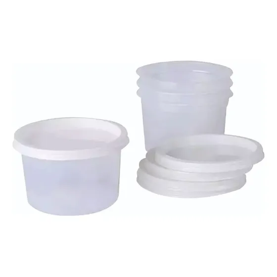 Pote Plastico Descartable 150cc + Tapa X100 Unidades