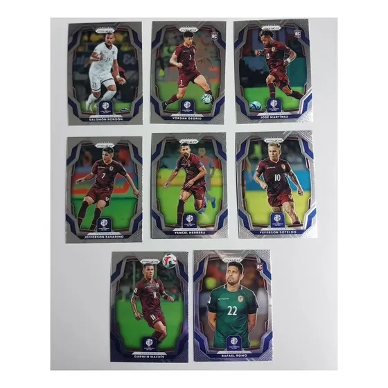 Set Vinotinto 8 Tarjetas 2024 Panini Prizm Copa America