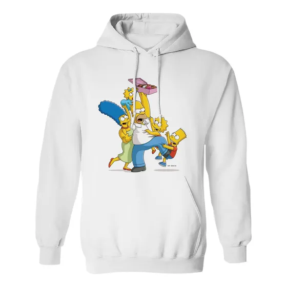 Sudadera Homero Simpson Y Familia Donas